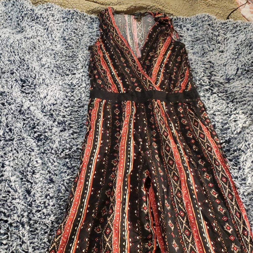 Forever 21 full length jumpsuit with tribal